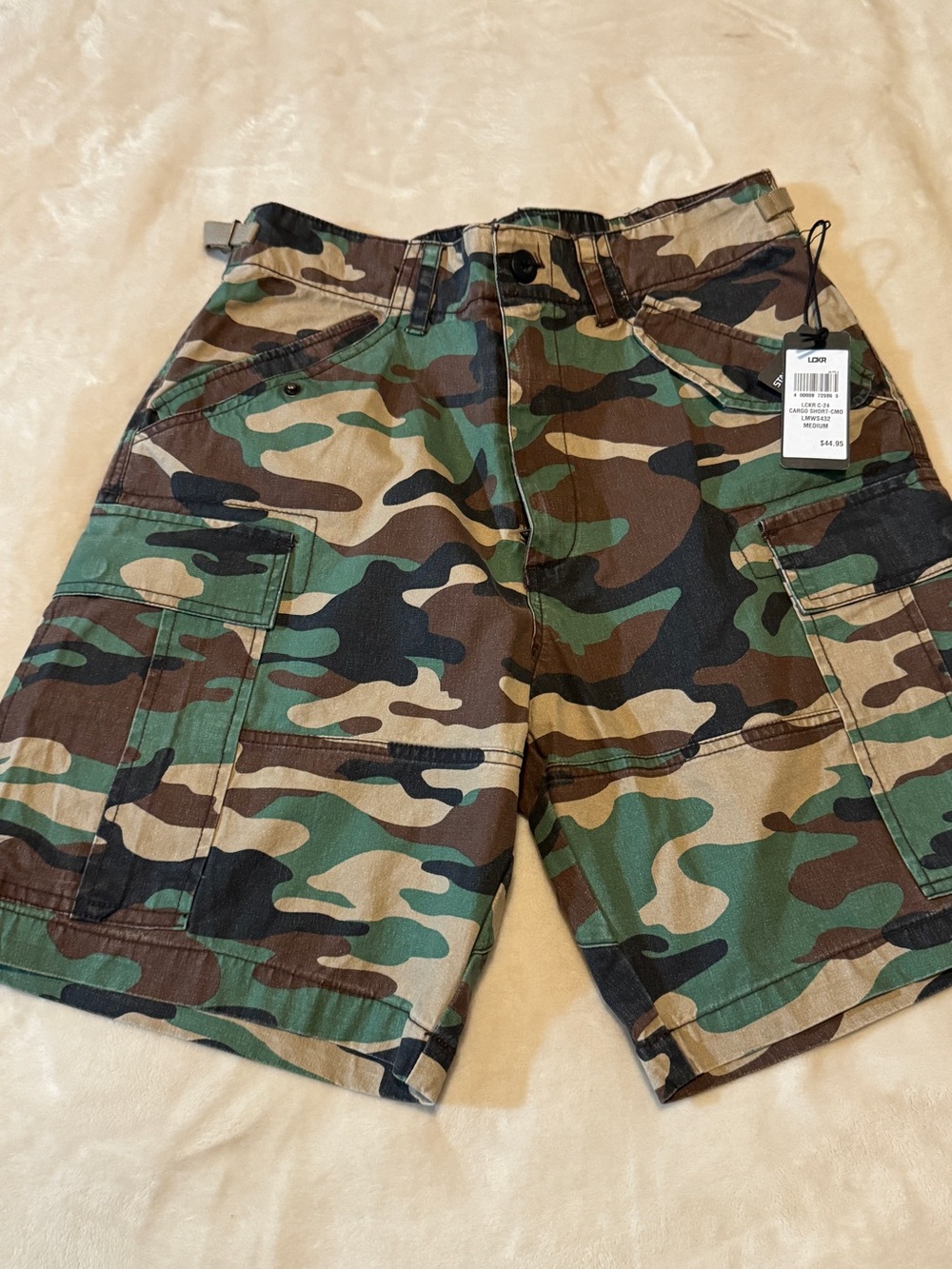Men's Camo Cargo Shorts - Green Camo